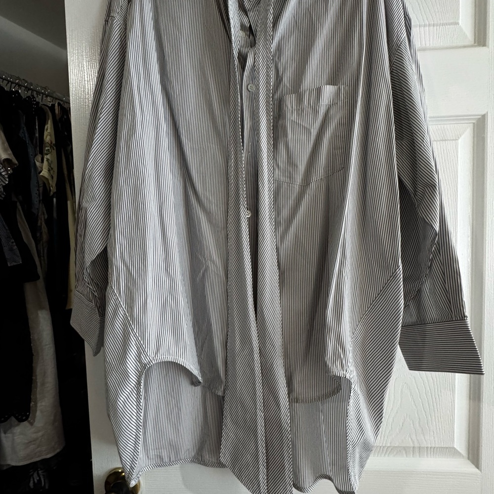 Balenciaga Monochrome Striped Button Down Shirt oversized - Picture 3 of 12